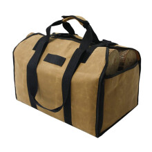 Firewood Log Carrier Bag – Durable Canvas Storage for Outdoor Camping, Wood Holder, Foldable Tote for Logs Basket