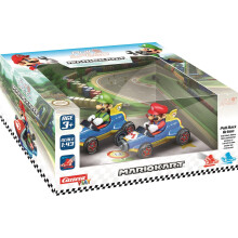 Carrera Pull & SPEED I Mario Kart - Mach8 Twin Pack I Wind-Up Car Racing Car I Pull and Speed Car with Pull-Back Motor I For Boys and Girls from 6