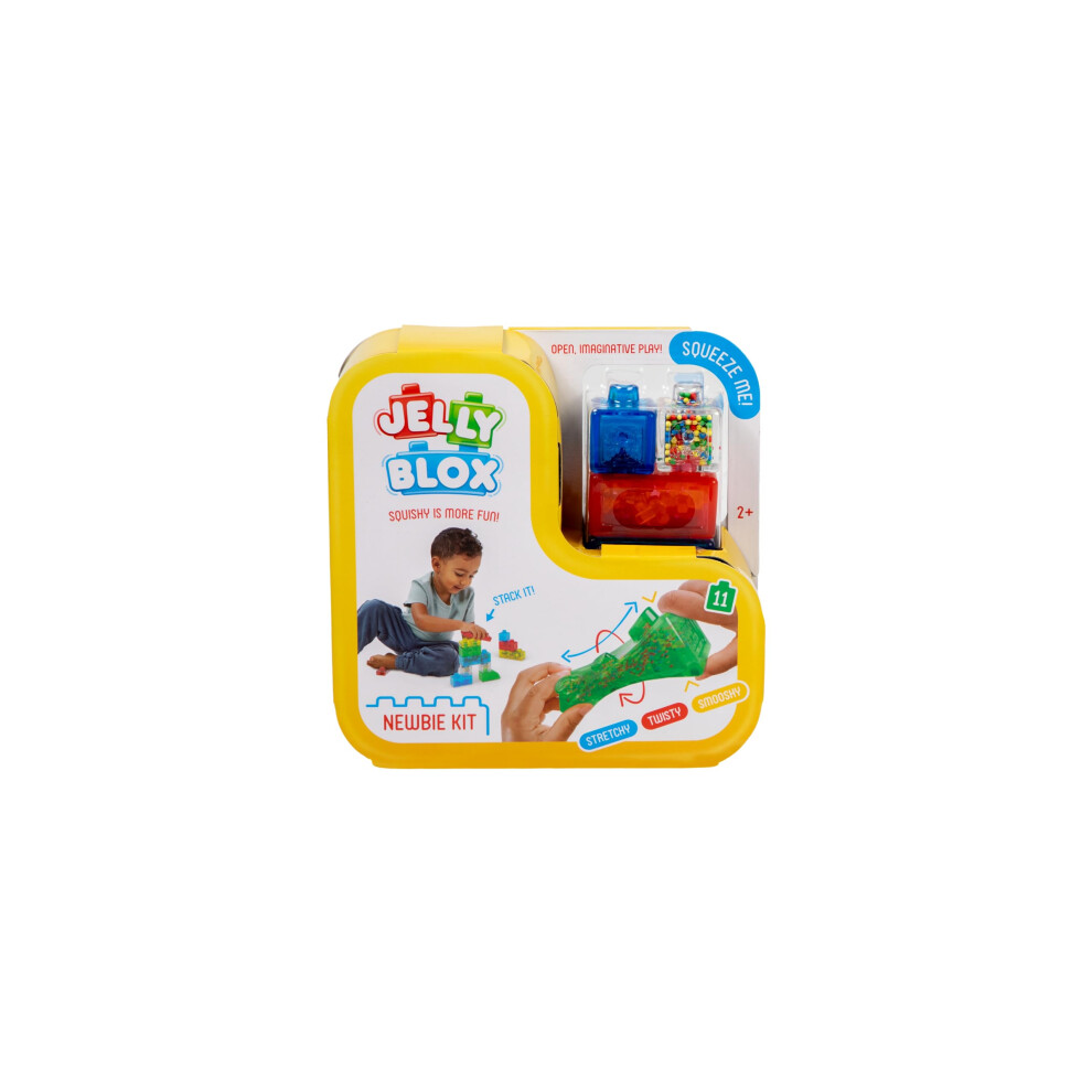 Jelly Blox Boys - Newbie Kit | Squishy Is More Fun! | Unique Squishy Building System | For Ouch-Free, Open, Imaginative Play | For And Girls Ages 2+