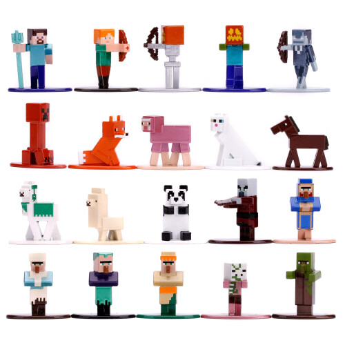 Jada Jada 253265001 Mine Craft 20 DIE-CAST Figure Pack Wave 7, Multi