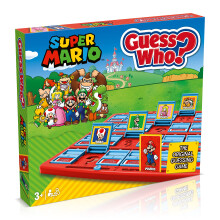 Winning Moves Super Mario Guess Who? Board Game, Play with classic Nintendo characters including Mario, Luigi, Peach, Bowser, and Donkey Kong, 2