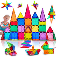 Magnetic Tiles Toys Ages 3-8 Boys Girls Gift Kids Magnetic Building Blocks Set Toys for Toddlers Creativity Gifts Toys for 3 4 5 6 7 8+ Year Old Girls
