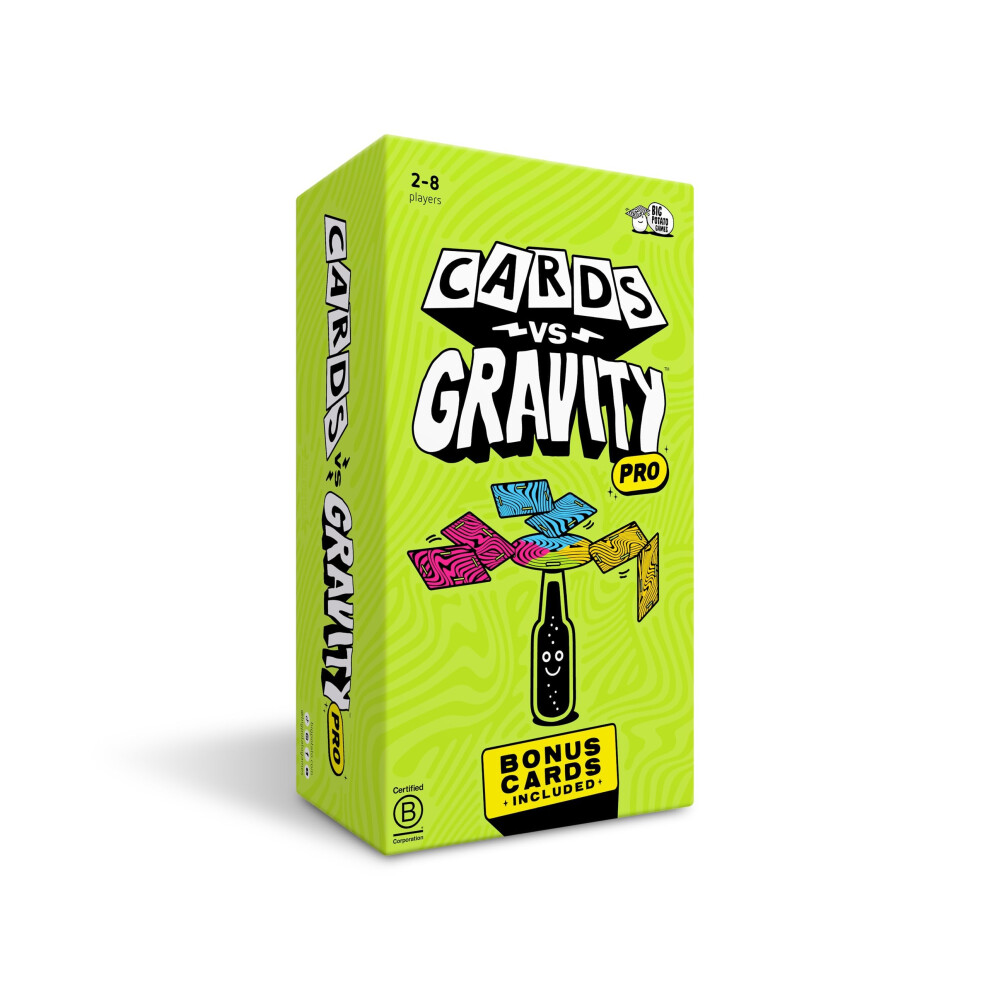 Cards Vs Gravity Pro: includes Travel Bag and Extra Cards | Fun Family Game for 2-8 Players, Best New Stacking Game (Large) with extra online-image-OPC-PMXVXS7-NEW
