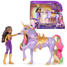 Unicorn Academy, Sophia & Light Magic Wildstar with Rainbow Light-up Effects, 2 Riding Accessories, Dolls and Unicorn Toys for Girls Aged 4 and up