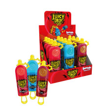 Juicy Drop Pop Lollipops - 12 Pack of 3 Flavours - 6 Blue Raspberry - 4 Strawberry - 2 Cola | Individually Wrapped Lollipops | American Sweets