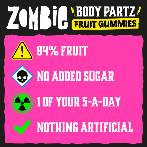 Zombie Body Partz - Sours (Fruit Gummies) 2
