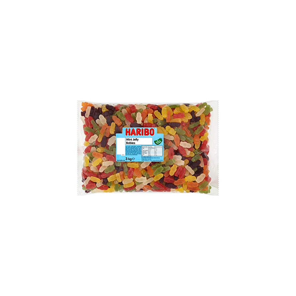 Haribo Mini Jelly Babies ? Soft And Fruity Gummy Sweets ? 3Kg Bulk Bag