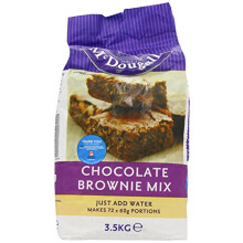 McDougalls Chocolate Brownie Dessert Mix, 3.5 kg Bag (Pack of 1)