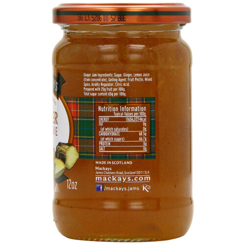 Mackays Ginger preserve Jam 340 g (Pack of 6) 1