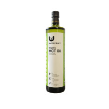 NutriCraft Pure Organic MCT Oil - 1L, Organic Certified Coconuts, Keto-Friendly, Versatile Supplement, Improve Overall Health, Sustainably Sourced, No