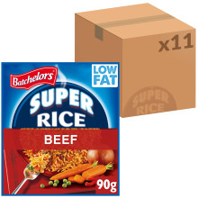 Batchelors Super Rice Beef Flavour Packet Ready Meal, 90 g (Pack of 11)