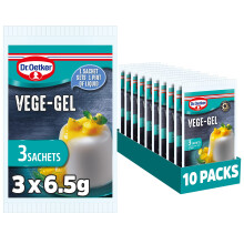 Dr. Oetker Vege-Gel Sachet - Vegetarian and Vegan Substitute for Gelatine, Baking Ingredients, Setting Agent for Jelly, Custards, Fillings,