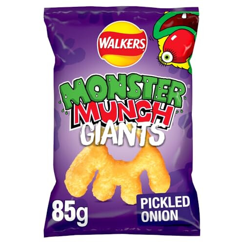 Walkers Walkers Monster Munch Giants Pickled Onion Sharing Snacks Crisps 85g 1