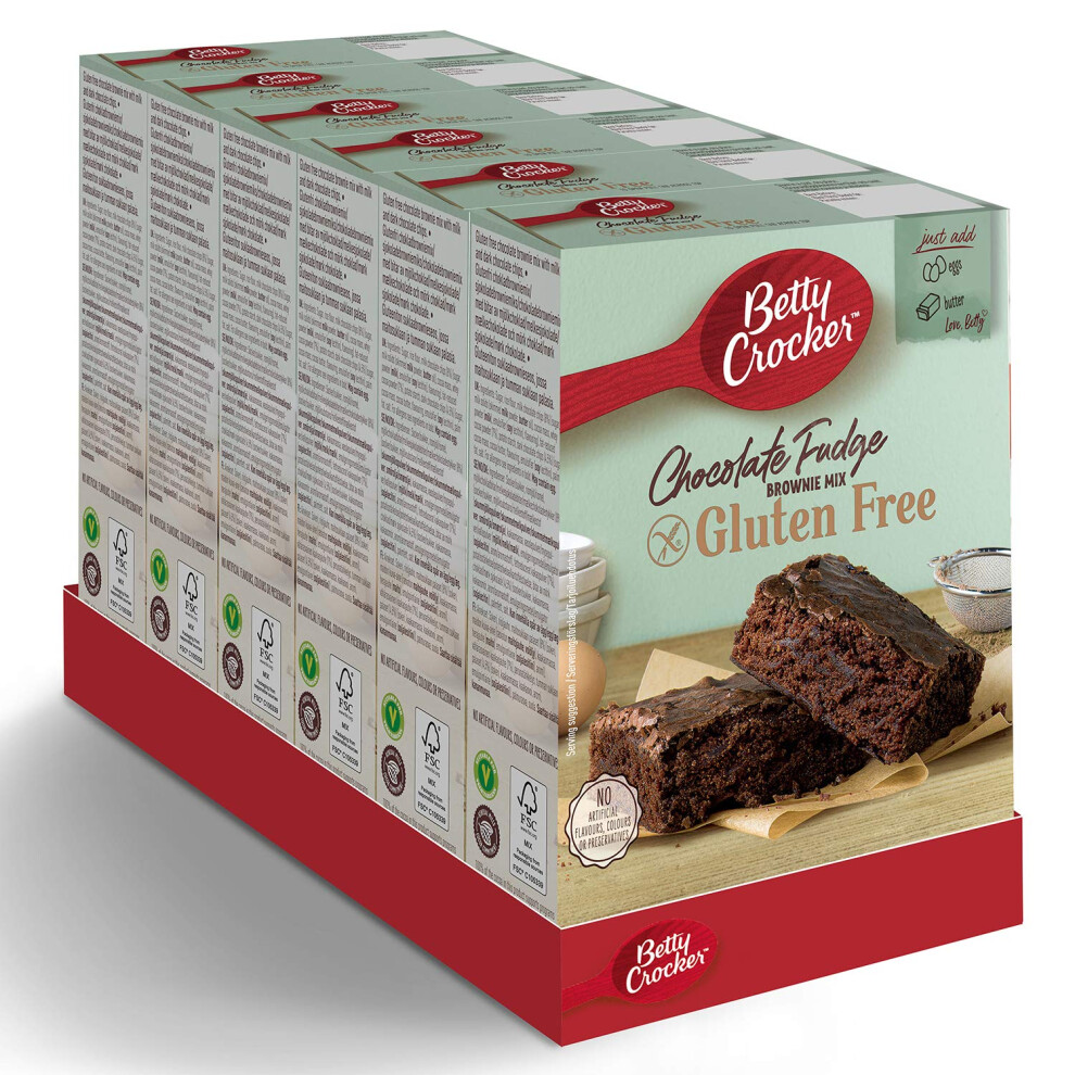 Betty Crocker Gluten Free Chocolate Fudge Brownie(Pack Of 6)