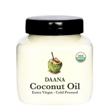 Daana Coconut Oil for Skin: USDA Organic, Extra Virgin, Cold Pressed (350 ml)