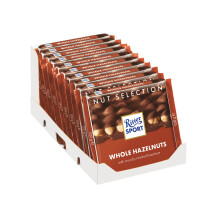 Ritter Sport Milk Whole Hazelnut 100g (Pack of 10)