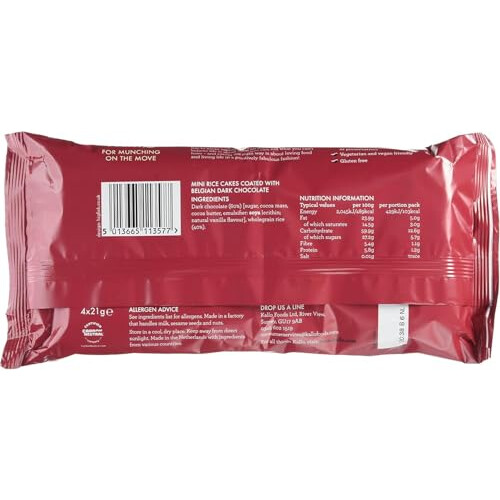 Kallo Dark Chocolate Mini Rice Cakes, 9 x 84g 1
