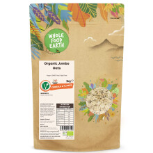 Wholefood Earth Organic Jumbo Oats ? 3 kg | Vegan | GMO Free | High Fibre | Certified Organic
