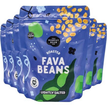 The Honest Bean Co Roasted Fava Bean Lightly Salted, High Protein Vegan Snack, 120 g Bag (Pack of 6)