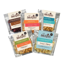 Joe & Seph's Bestsellers Popcorn Tasting Box (5x30g) |gourmet popcorn, air-popped popcorn, 5 flavours, gifts for men and women, selection box, popcorn