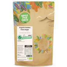 Wholefood Earth Organic Golden Cane Sugar 500g Raw | Unrefined | Vegan | GMO Free | Certified Organic
