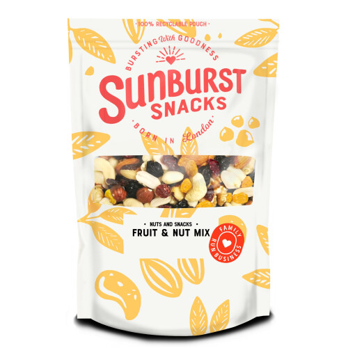 Sunburst Snacks Raw Mixed Nuts & Fruit, Unsalted, 1kg