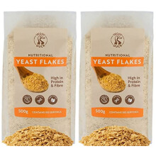 Veggy Duck - Nutritional Yeast Flakes (500g, Pack of 2) - Natural | GMO Free | Vegan Friendly