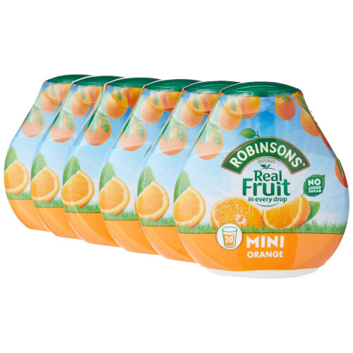 Robinsons Mini - No Added Sugar - Low Calorie - Orange, 6 Count
