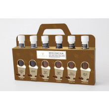 Coffee Syrup Set - 6 Pack Syrups For Coffee Drinks, 6 Flavoured Coffee Syrup Gift Set, Vanilla, Caramel, Toffee, Hazelnut, Amaretto, And Peppermint,