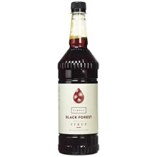 Simply Black Forest Syrup, Vegan & Nut Free Flavoured Syrup for Coffee, Cocktails & Baking, 1 Litre (Pack of 1)