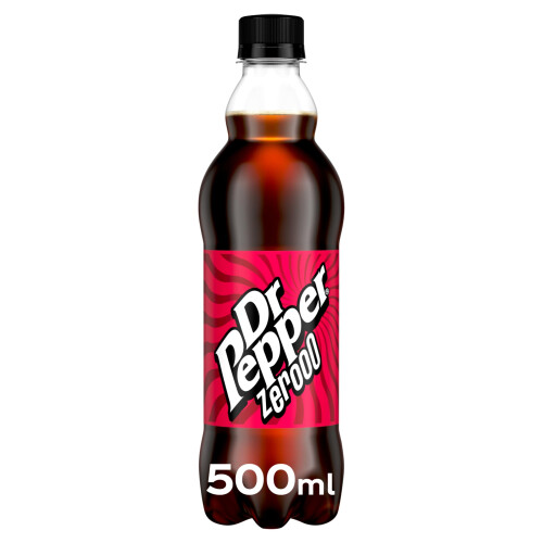 Dr Pepper Dr Pepper PET Cola Zero 500 ml (Pack of 12) 1
