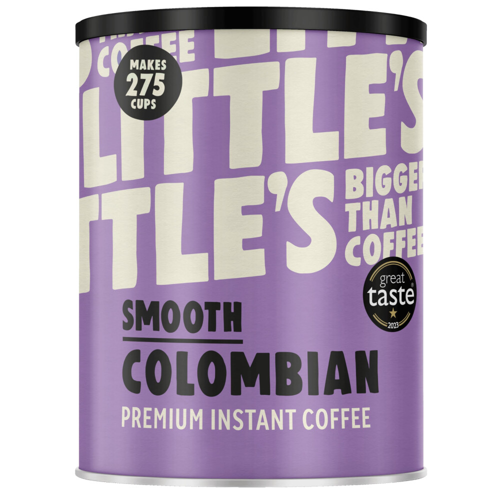 Little's Coffee Little's Smooth Colombian Instant Coffee, 500G Tin - Premium Instant Coffee, Rich & Smooth - Vegan Friendly, Low Calories, No Added Sugar