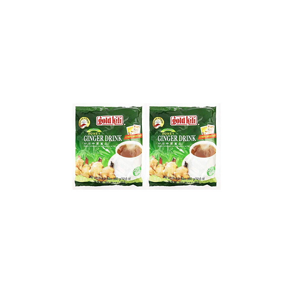 Kili Ginger Drink By 40 Sachet Total (2 Packs Of 20 Sachets) Gold
