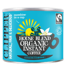 Clipper Organic Medium Roast Arabica Coffee | Instant Coffee | 500g Refill | Gourmet Coffee | Sustainable & Fairtrade Coffee by Clipper Teas |