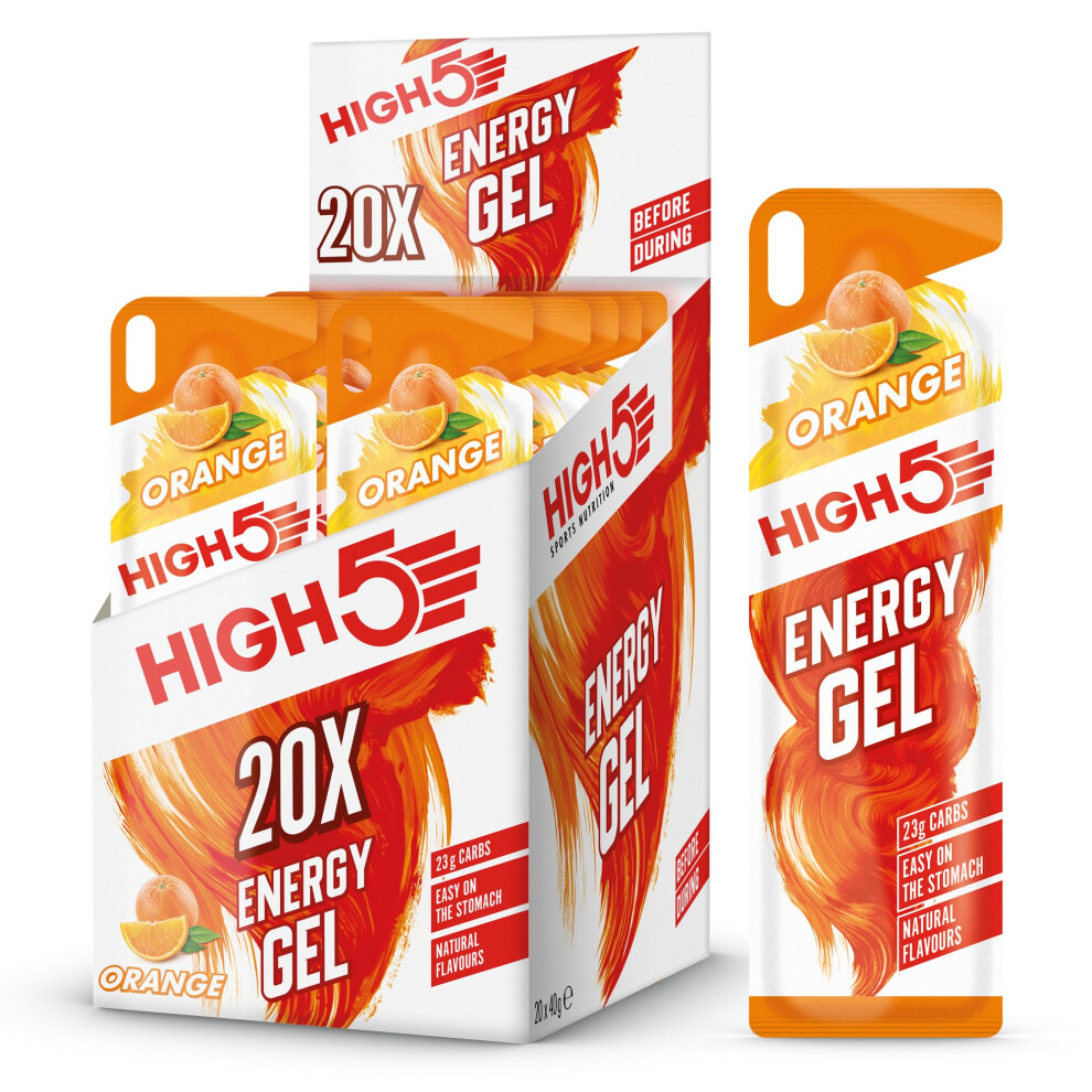 High5 Running Gels Energy - Running Essentials For Quick Release Energy - Natural Fruit Juice & Caffeine-Free - Ideal As Running Equipment, Cycling