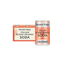 Fever-Tree Italian Blood Orange Soda 6x150ml (Pack of 4, Total 24 Cans)