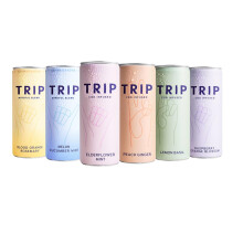 TRIP Variety Pack with Six Flavours ? 8 Sparkling Drinks with CBD + 4 with Magnesium Citrate, Ashwagandha, Lion?s Mane & L-theanine. Low Calorie, No