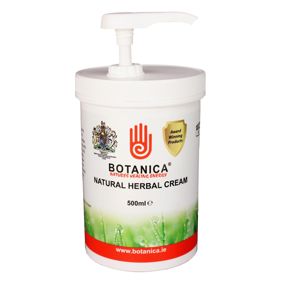 Botanica Cream Natural Herbal 500Ml | Non Greasy And Easy To Apply Healing Energy | Beneficial On A Wide Range Of Skin Conditions | Natural Insect
