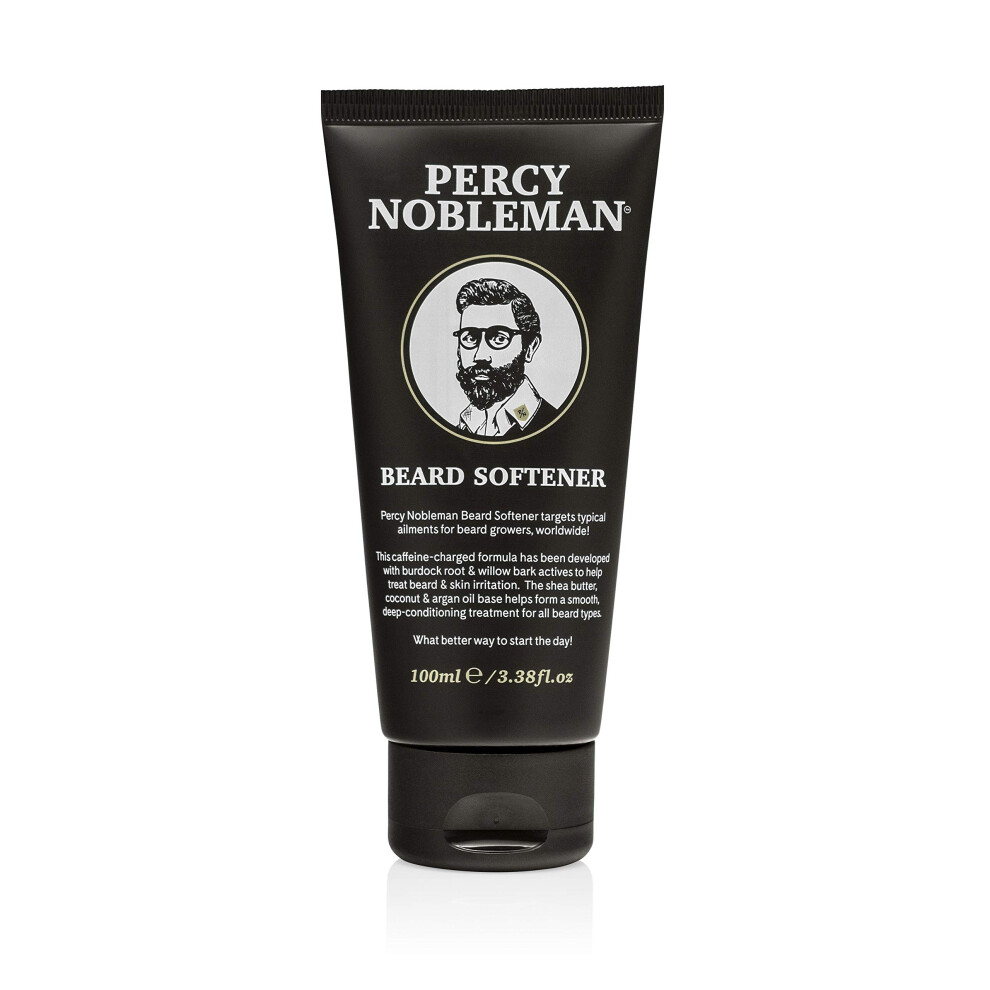 Percy Nobleman Beard Softener By A Beard Conditioner Containing Shea Butter, Coconut & Argan Oil For A Smooth Deep Conditioning Treatment For All