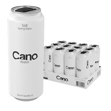 Cano Water Still Multipack Cans (12 x 500ml), Resealable Lids, Natural Spring