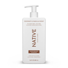 Native Shampoo for Men & Women - Silicone & Sulphate Free - Coconut & Vanilla Scent - Hydrating Shampoo - Give Dry Hair a Soft, Healthy Shine (487ml)