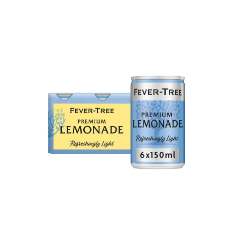 Fever-Tree Light Premium Lemonade 6x150ml (Pack of 4, Total 24 Cans)