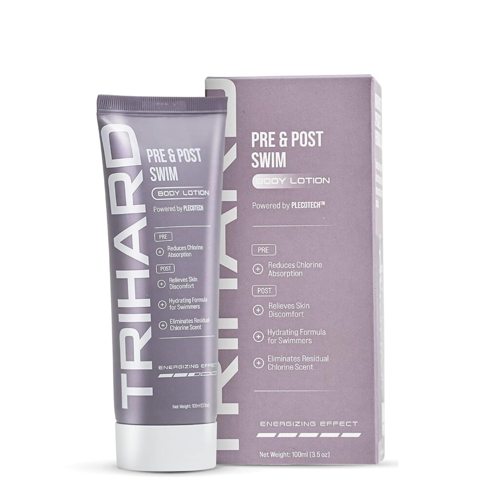 Trihard Advanced Swimmer's Lotion | Pre-Swim Skin Shield | Post-Swim Chlorine Moisturizing & Chlorine Removal | Olympian's Choice