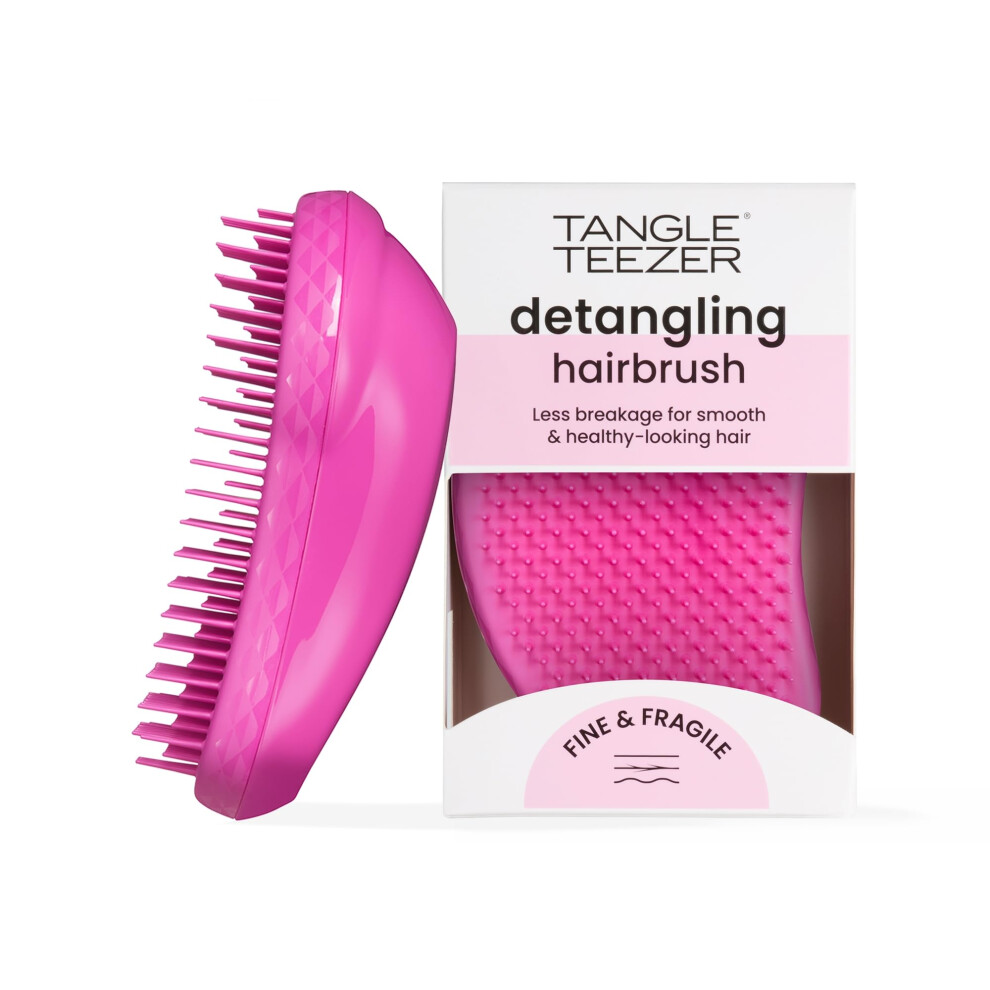 Tangle Teezer , The Fine And Fragile Detangling Hairbrush For Wet And Dry Hair, Colour Treated, Fine, Fragile Hair, Berry Bright