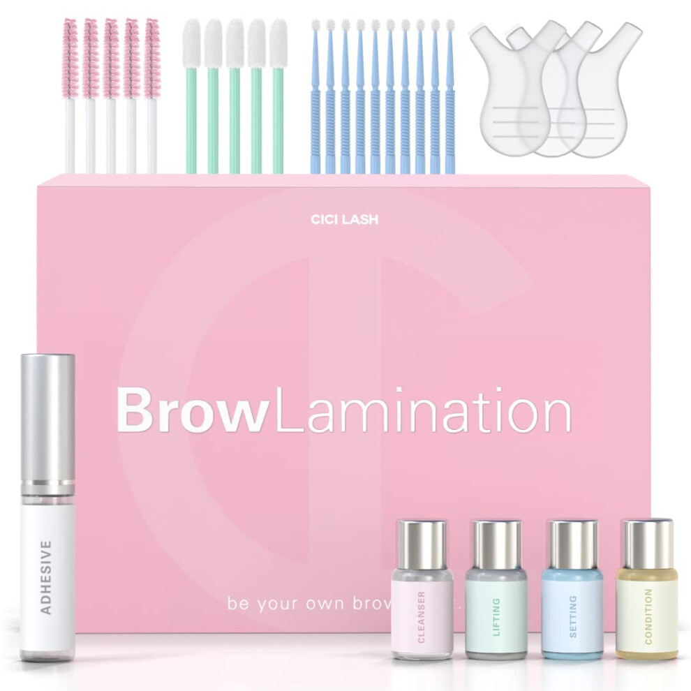 Photos - Makeup Brush / Sponge CICI Lash Professional Eyebrow Lamination Kit with Keratin Conditioning | Instant DIY Eye Brow Lift for Fuller, Thicker Brow