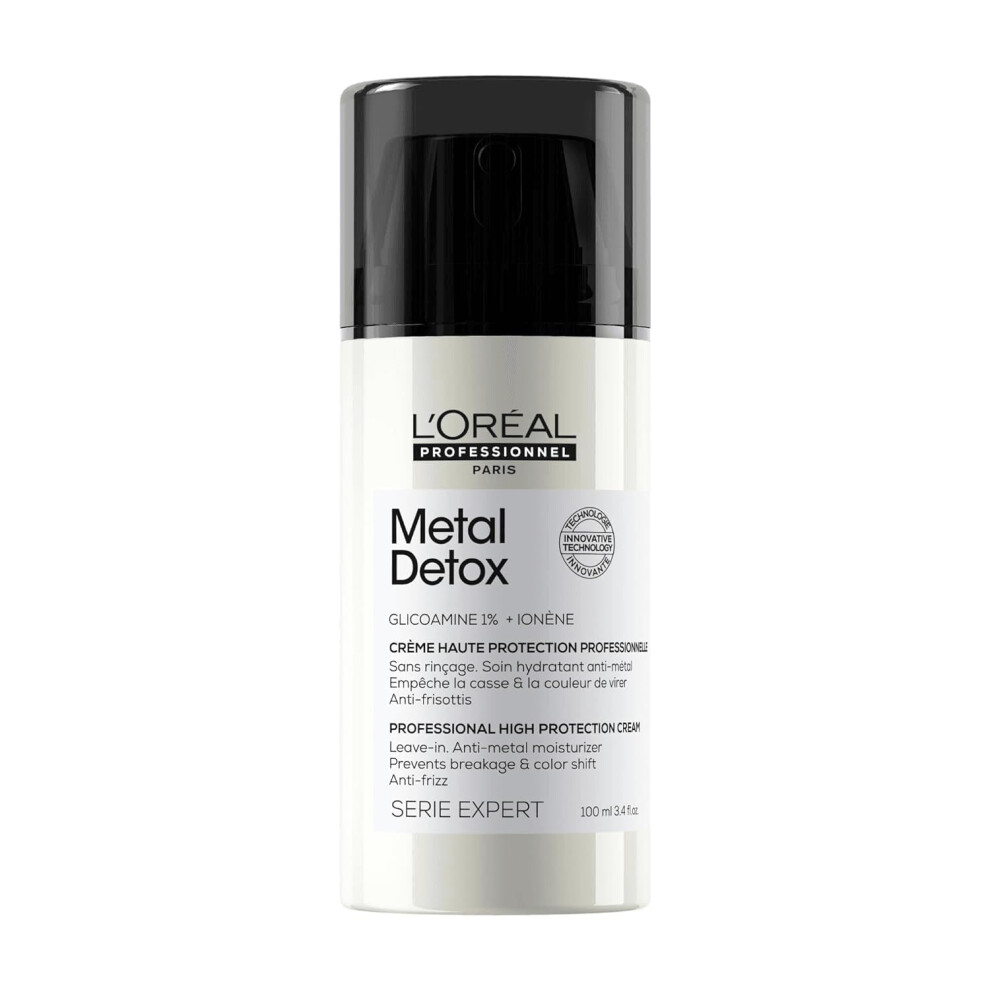 L’oréal Paris L'or?Al Professionnel Metal Detox Anti-Metal High Protection Leave-In Treatment For Damaged Hair, Hydrates, Helps Preserve Colour, Serie Cream