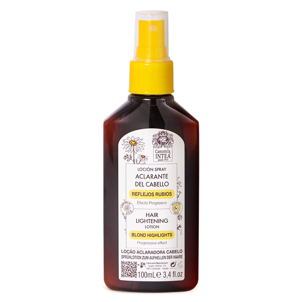 Intea Camomile Natural Blonde Highlights Hair Lightening Spray 100 Ml - Go Blonder Without Hair Dye - Hair Lightener Suitable For Brunettes Or Blondes