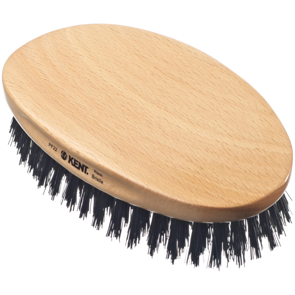 Kent Military Oval Beech And Bristle Hairbrush