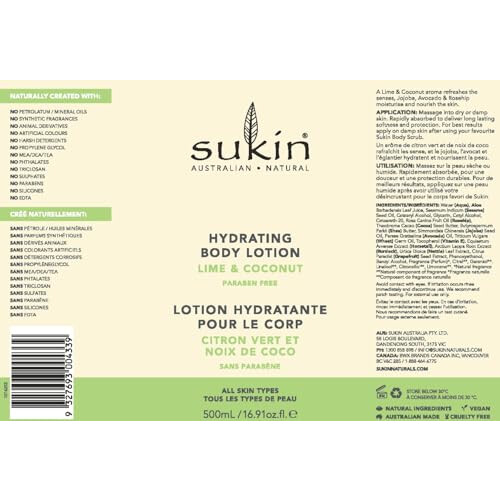 Sukin Hydrating Body Lotion with Lime and Coconut 1