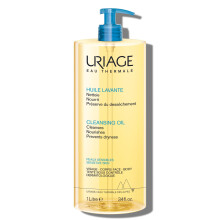 Uriage Cleansing Oil 1L - Body & Face - Sensitive Skin - Cleanses, Nourishes, Prevents Dryness - With Gentle Superfatting Agents Leaving a Soft,